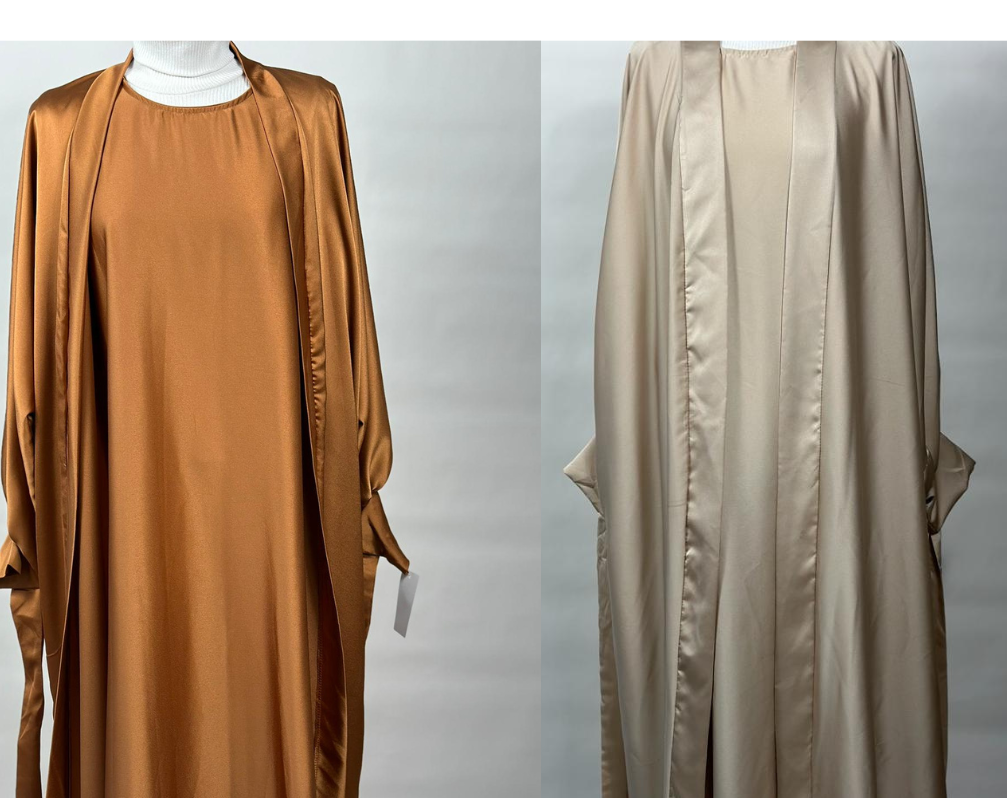 Aya satin abaya set