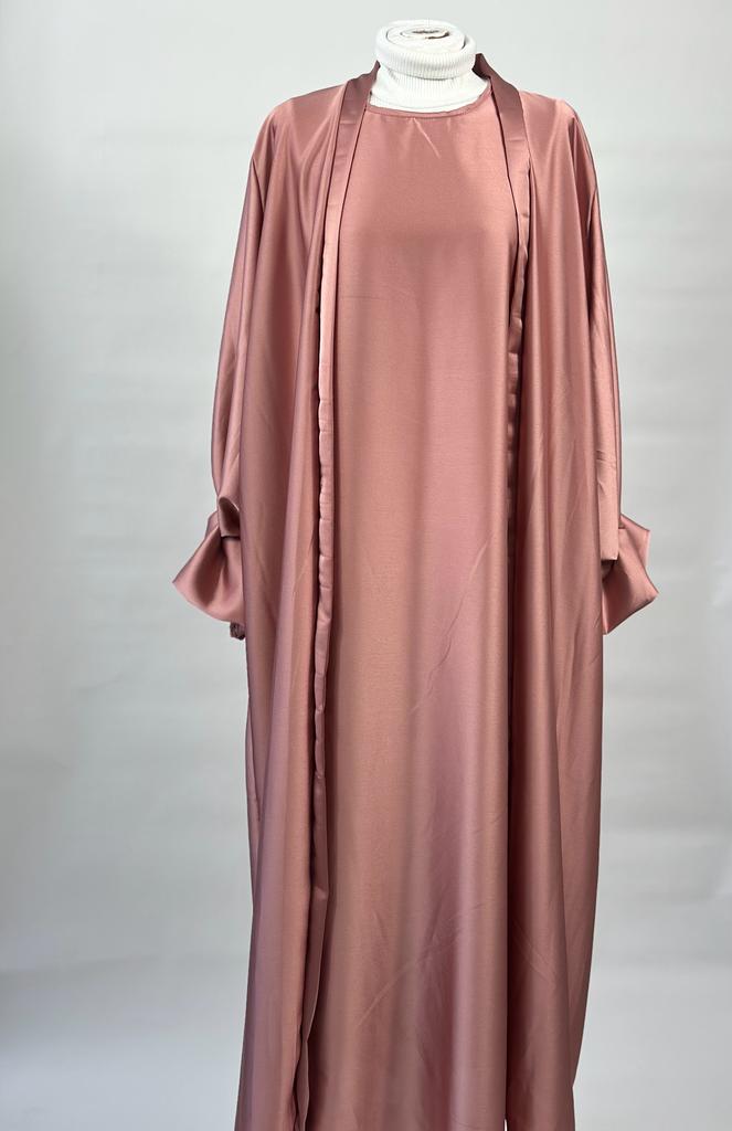 Nour satin kimono set