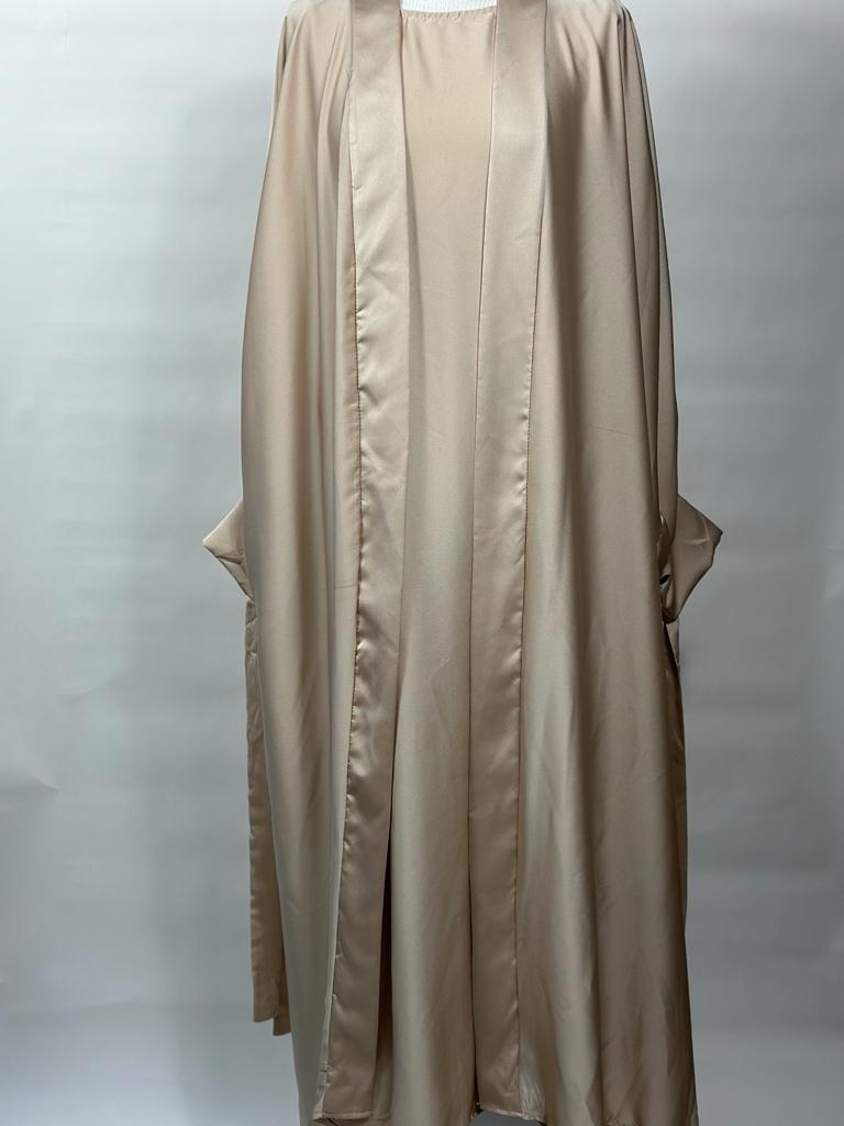 Aya satin abaya set