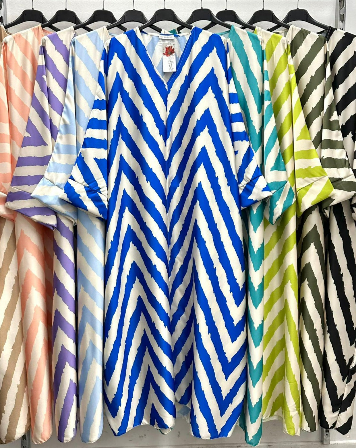 Butterfly dress with stripes