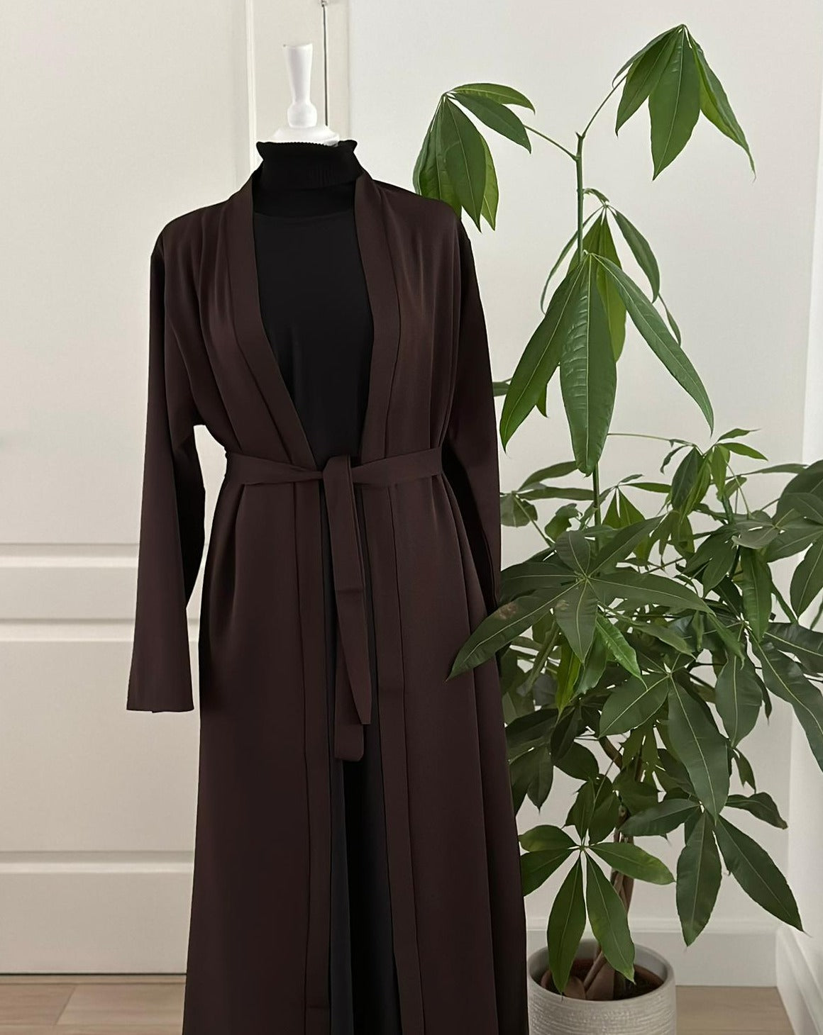 Ines kimono donkerbruin